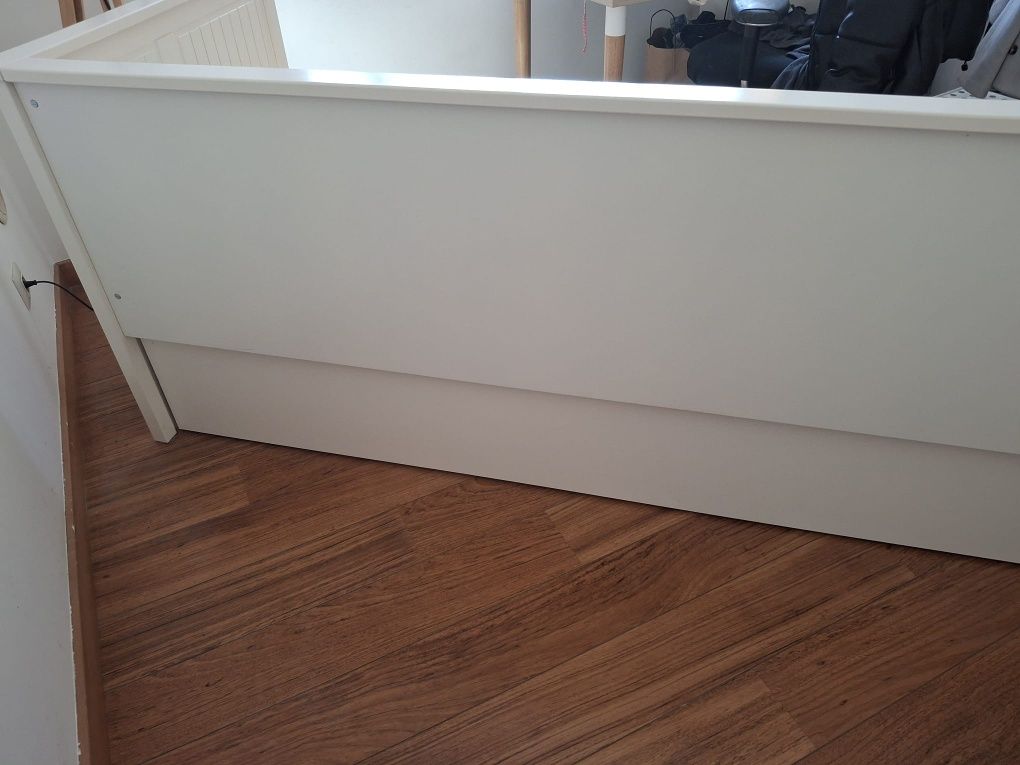 Cama Hemnes Ikea indiv/dupla branca