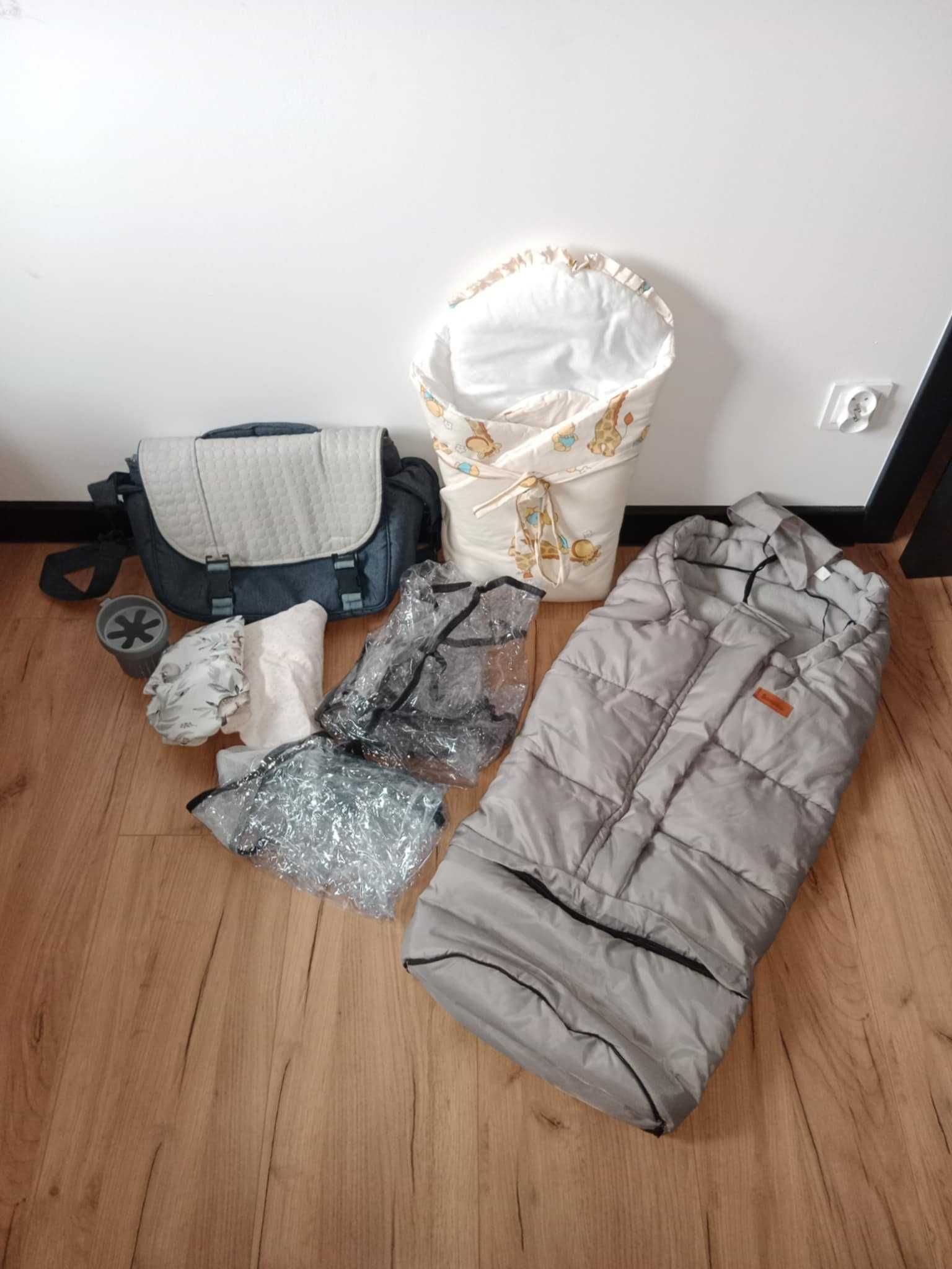 Wózek 2w1 CAMARELO + fotelik CYBEX z bazą ISOFIX + dodatki ! :)