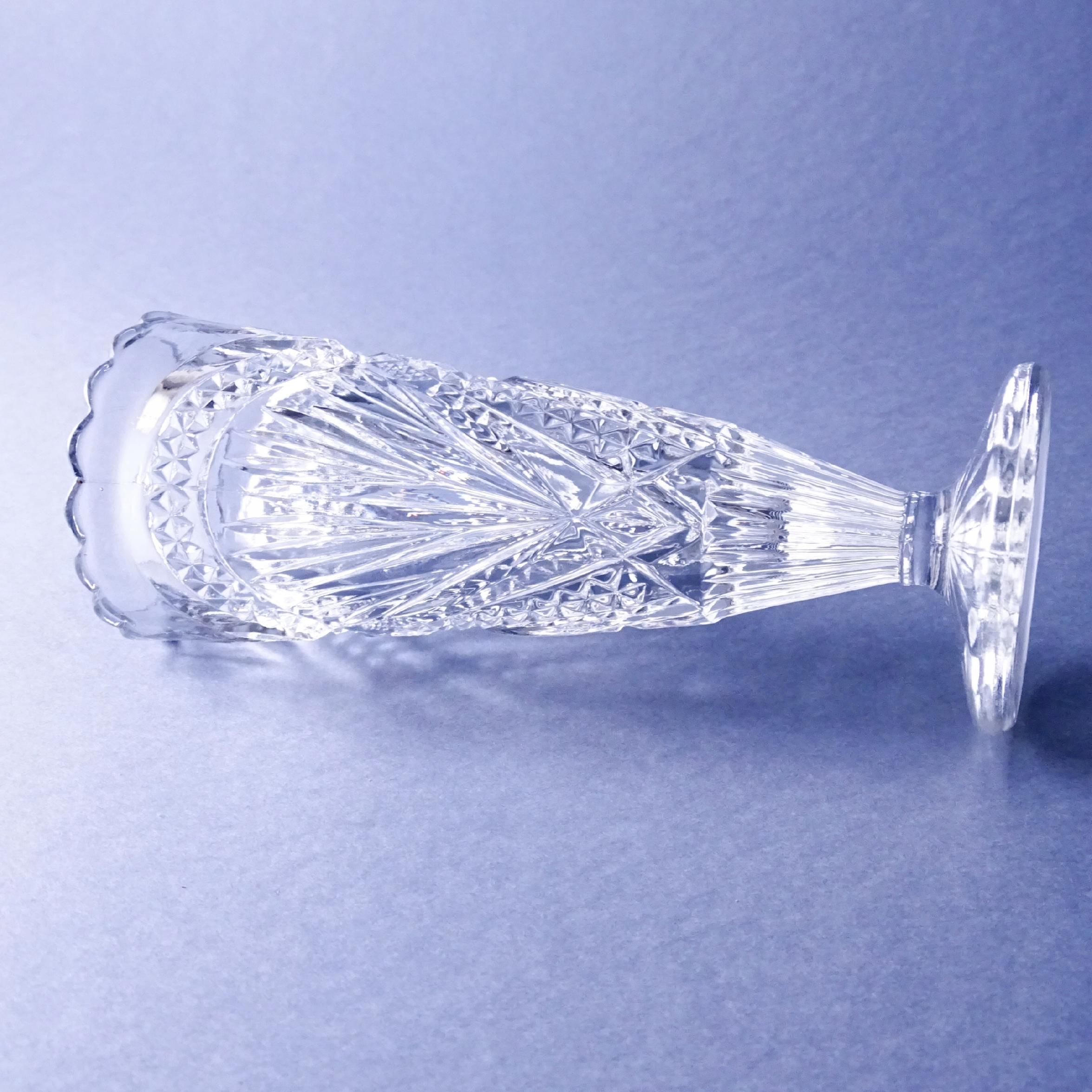 zabytkowy wazon szklany watler frederika lata 20/30-te