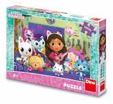 Puzzle Dino Koci domek Gabi 81 elementów Koci domek Gabi. DINO