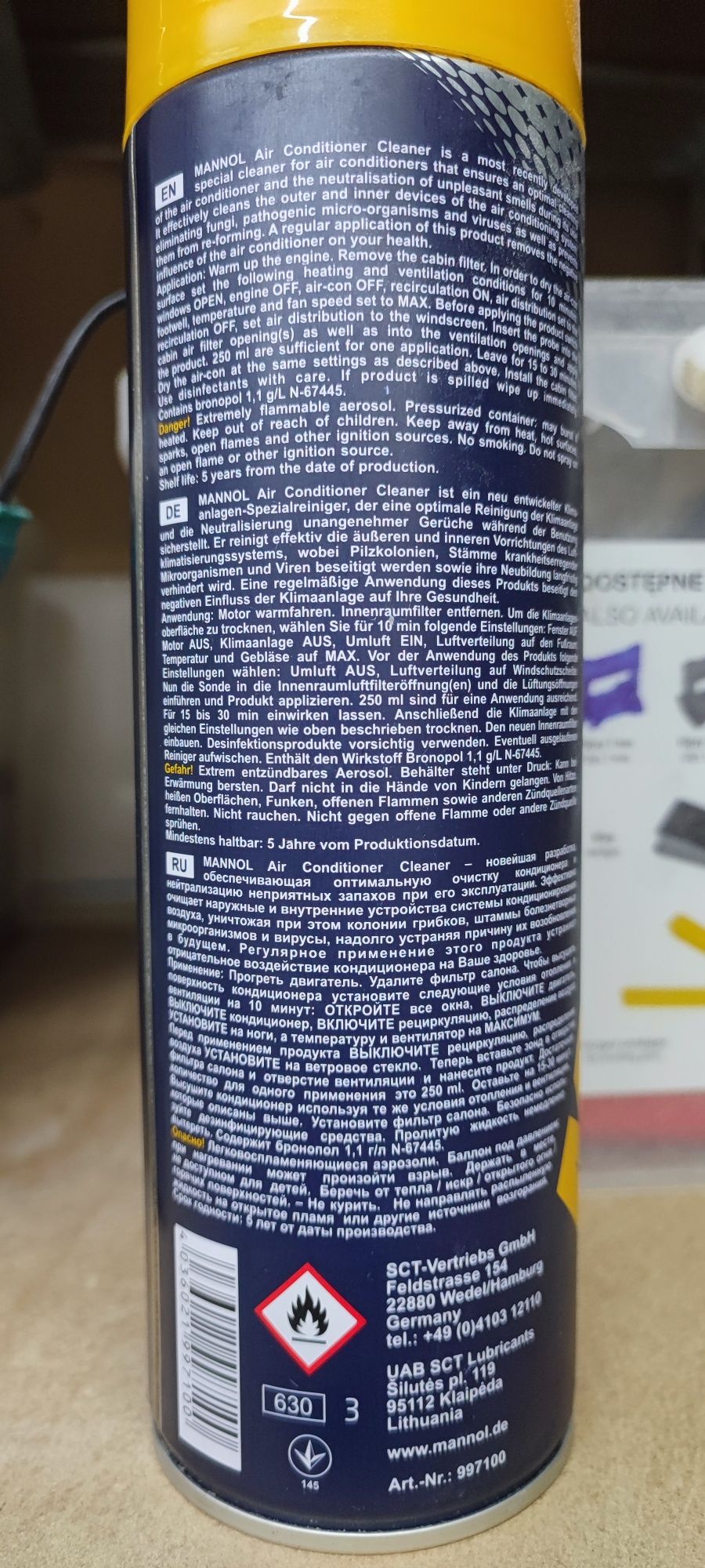 Mannol 9971 - czyszczenie układu klimatyzacji