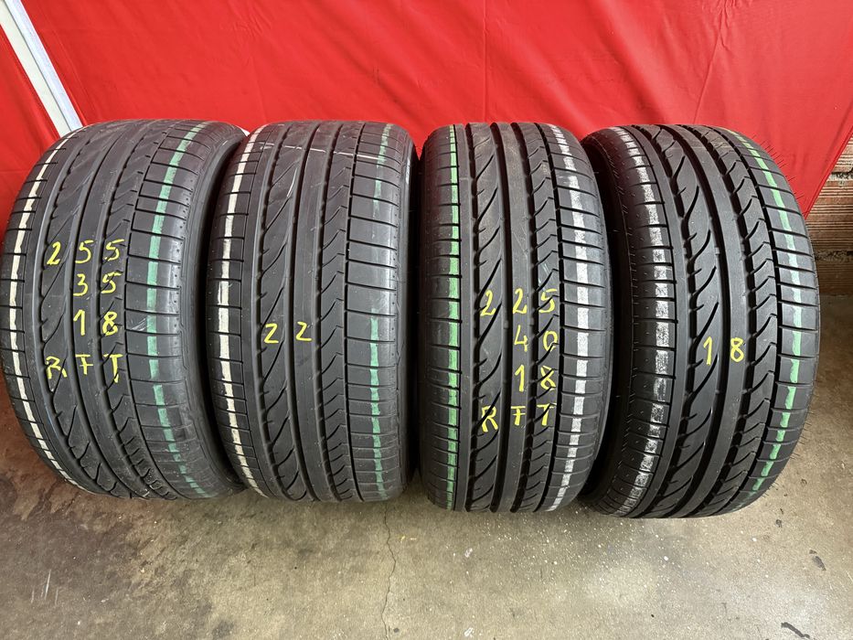 Pneus RFT 225/40/18 + 255/35/18 Bridgestone Todos Iguais Impecaveis