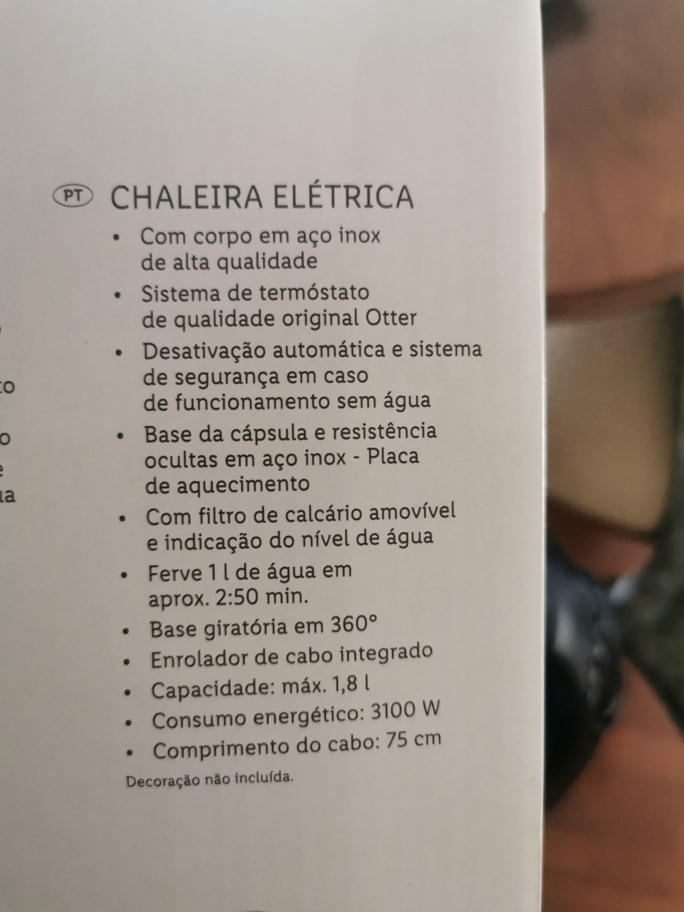 Chaleira elétrica