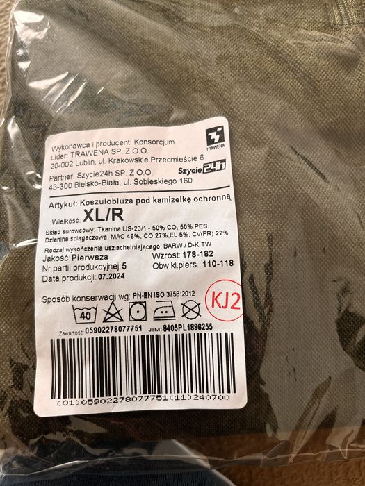 Koszulobluza pod kamizelke XL/ R