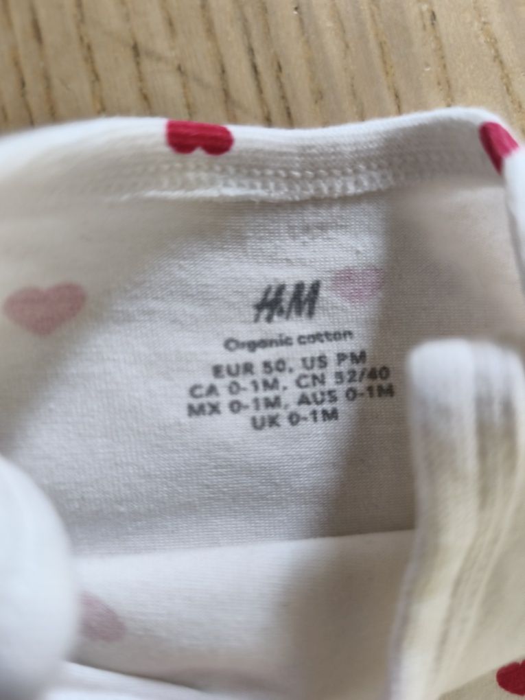 Zestaw dla dziewczynki, body+ spodnie, 50, h&m