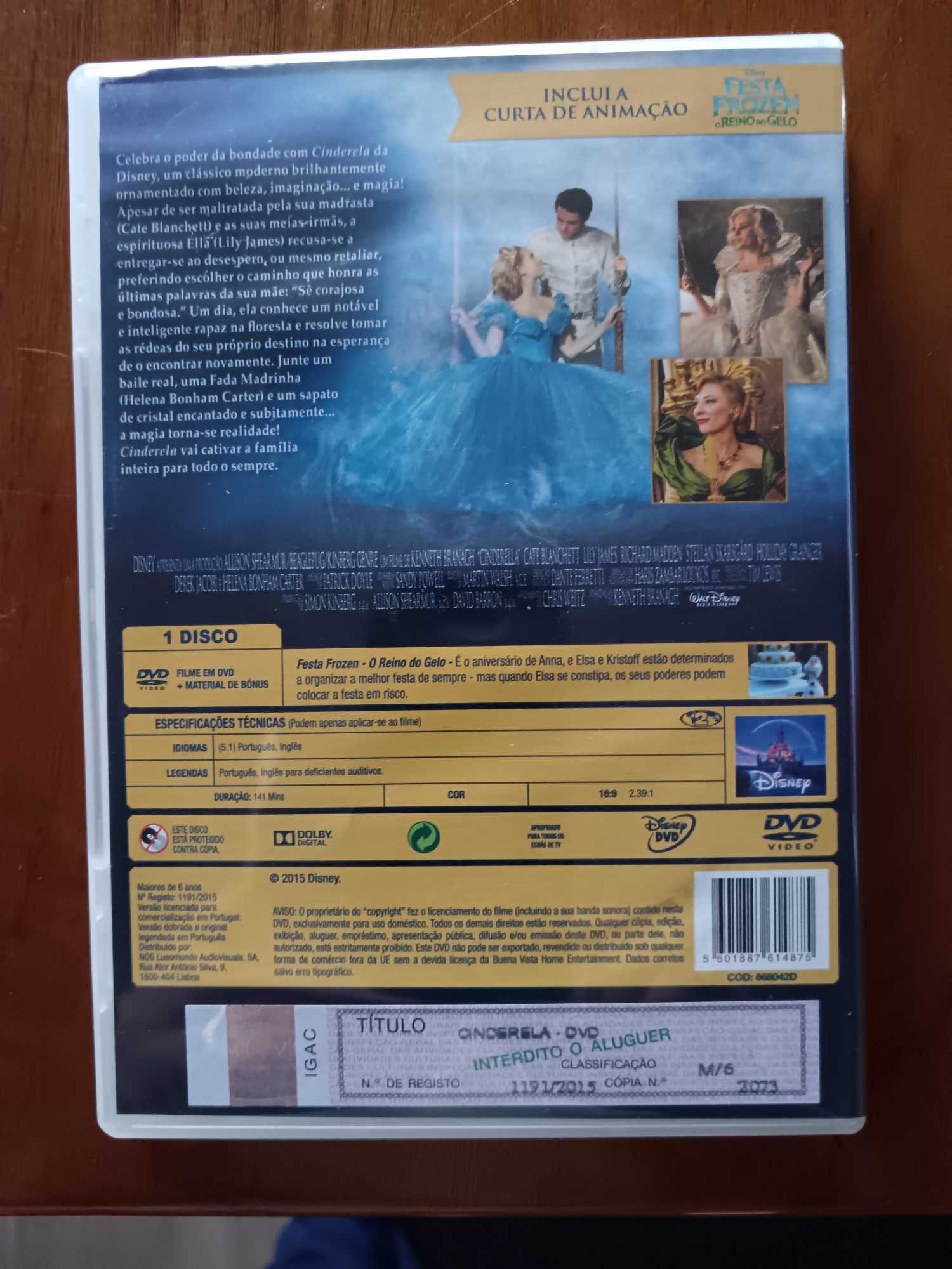 filme dvd original - cinderela