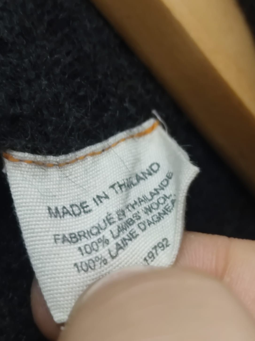 Sweter klasyczny XL męski Timberland wełniany regenerowany wool wełna