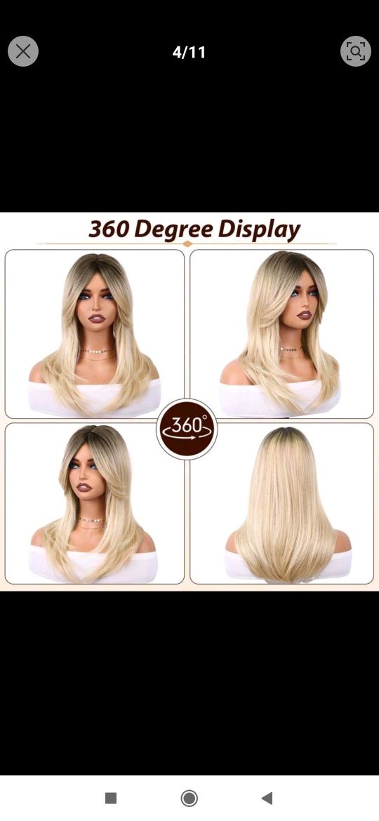 toper - peruka blond dluga nr5