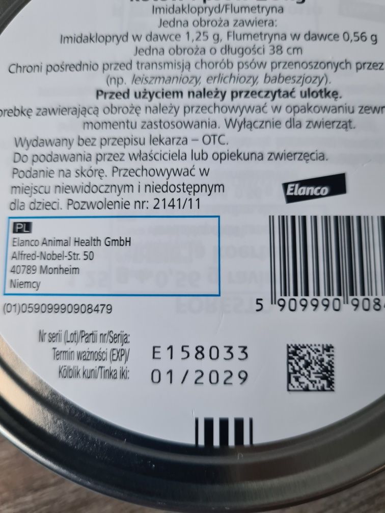 Obroża dla psów lub kotów