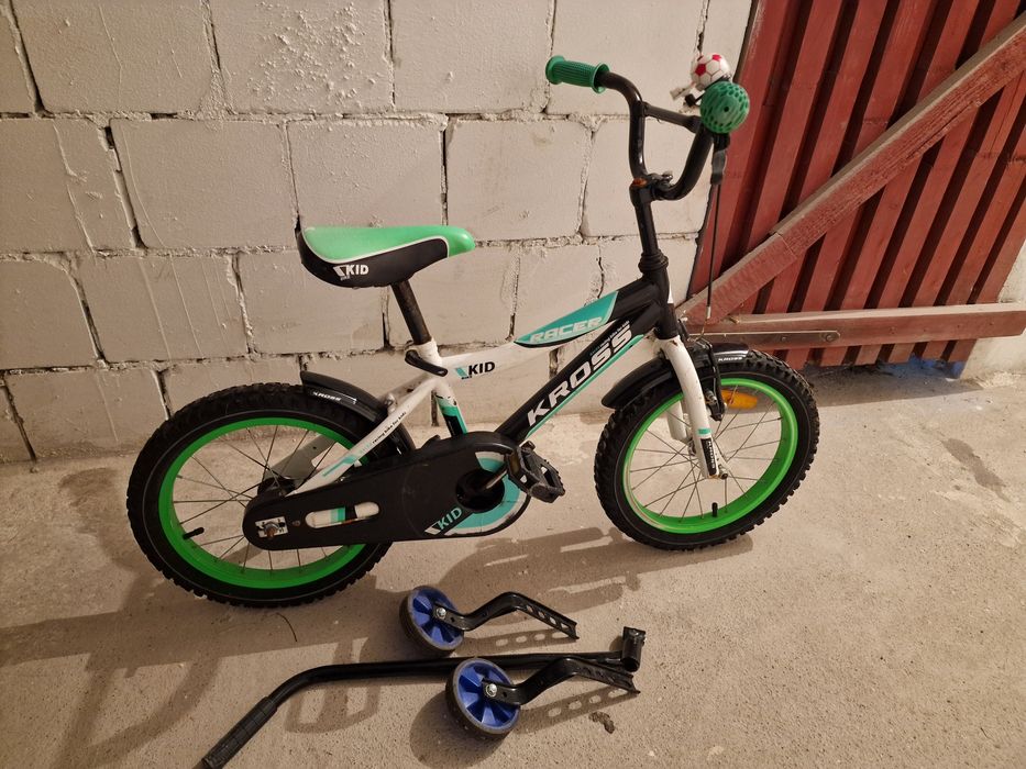 Rower kross 16"  zestaw z kółkami i uchwytem