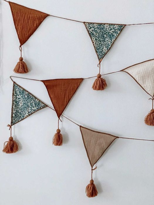 Piękna girlanda w stylu boho - dekoracja do pokoju dziecka