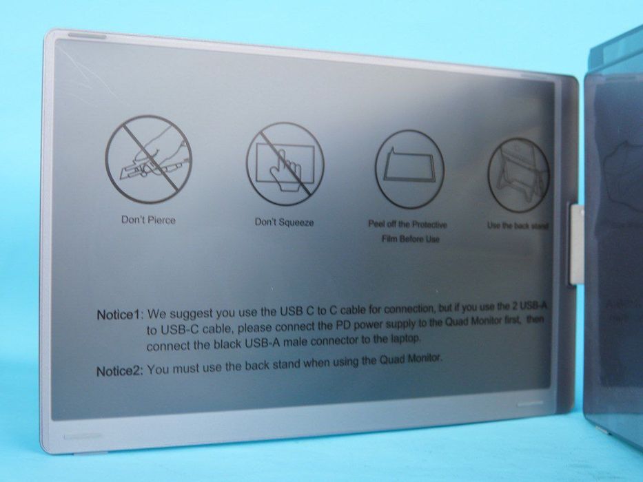 16-дюймовый портативный монитор с четырьмя экранами и разрешением 1080