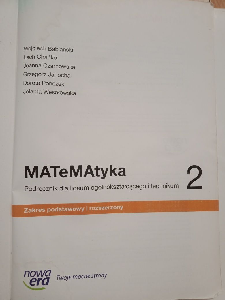 Podręcznik Matematyka 2
