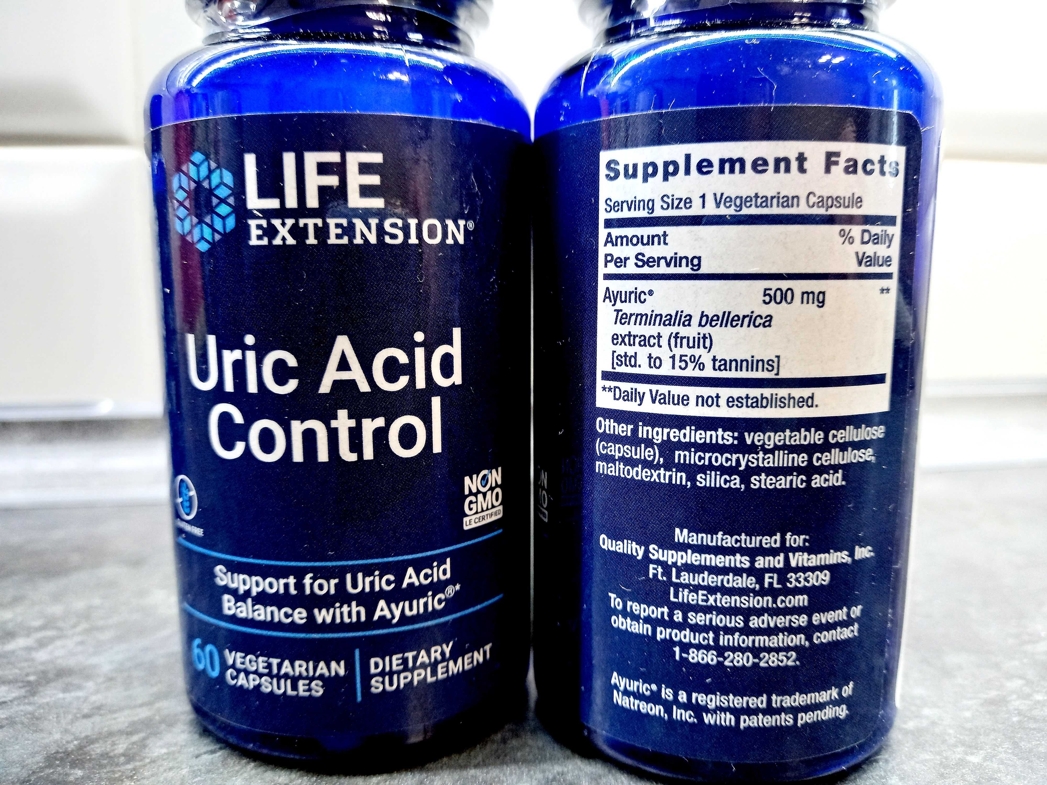 Life Extension Uric Acid Control (60 кап) мочевая кислота для суставов