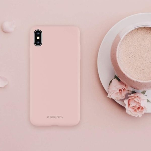 Mercury Silicone Iphone 15 Pro 6,1" Różowo-Piaskowy/Pink-Sand