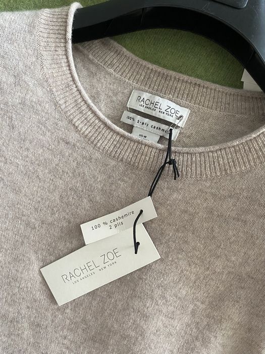 Rachel Zoe Нові светри кашемір 2ply беж camel зелений