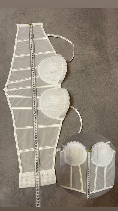 Корсет з жатою чашкою, S-M