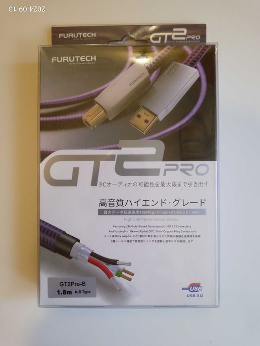 Kабель USB 2.0 Furutech - GT2Pro (A-B) (1.8m.)