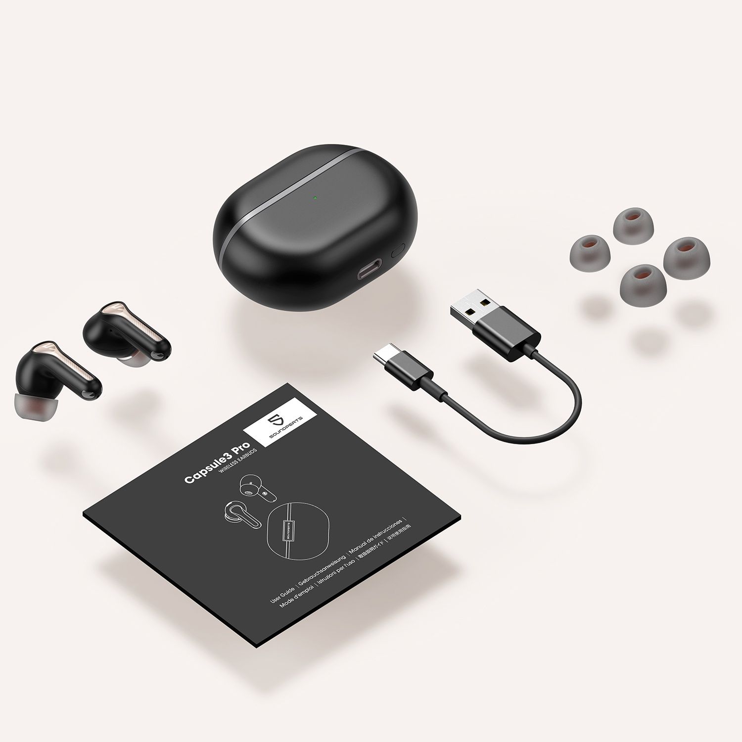 Оригінальні бездротові TWS навушники Soundpeats Capsule 3 Pro