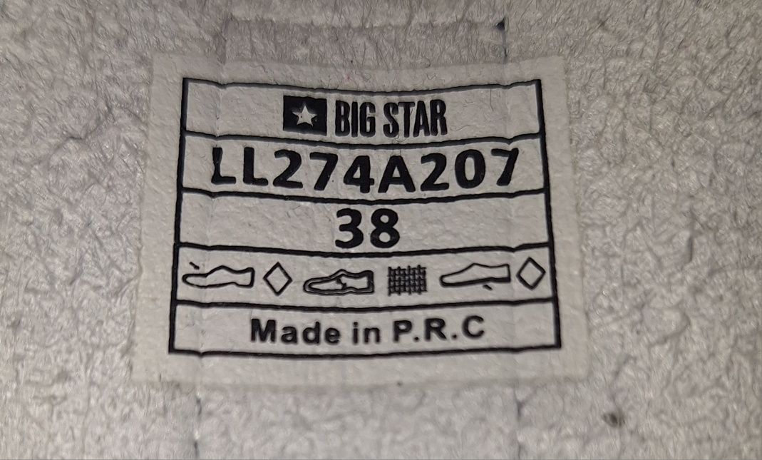 Buty Big Star 38 + PROMOCJA