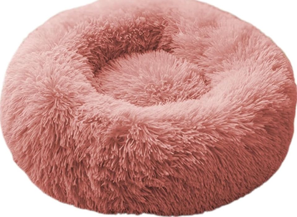 Średnie legowisko dla psa/ kota, pączek, rózowe rozmiar M 60x60 cm
