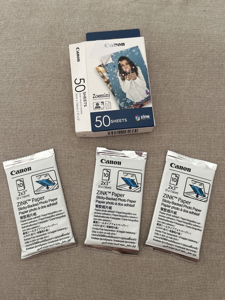 Papel Fotográfico Zink para Canon Zoemini