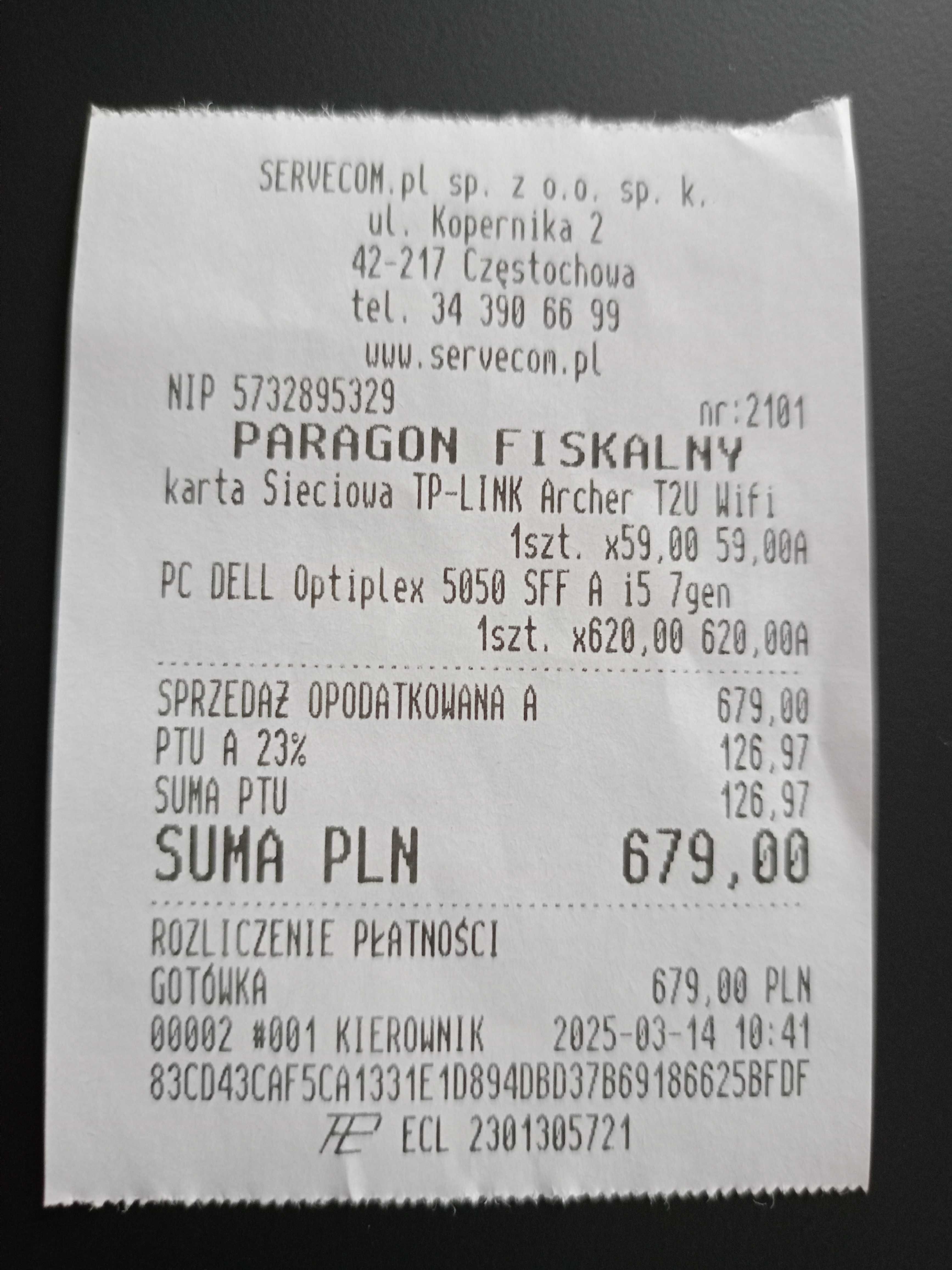 Sprzedam komputer stacjonarny firmy DELL - GWARANCJA !!!