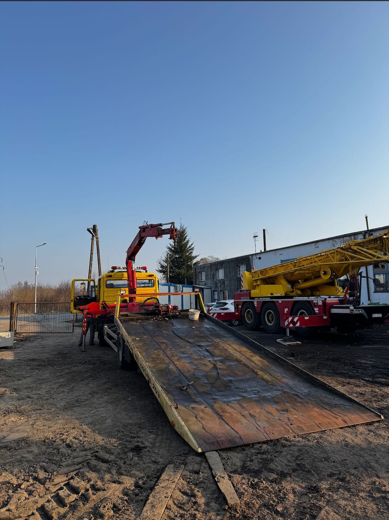 MAN Pomoc Drogowa HDS, przebieg 104 tyś, hydrauliczna platforma