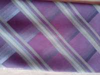 Krawat męski fioletowy w kratkę
