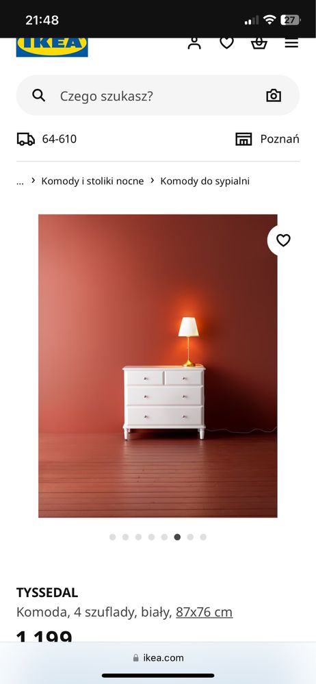 Komoda biała IKEA