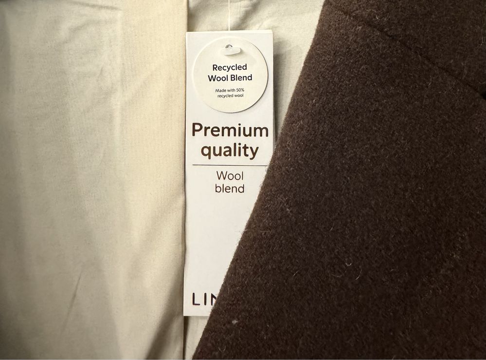 Lindex premium quality kurtka, płaszczyk wełna roz. 50