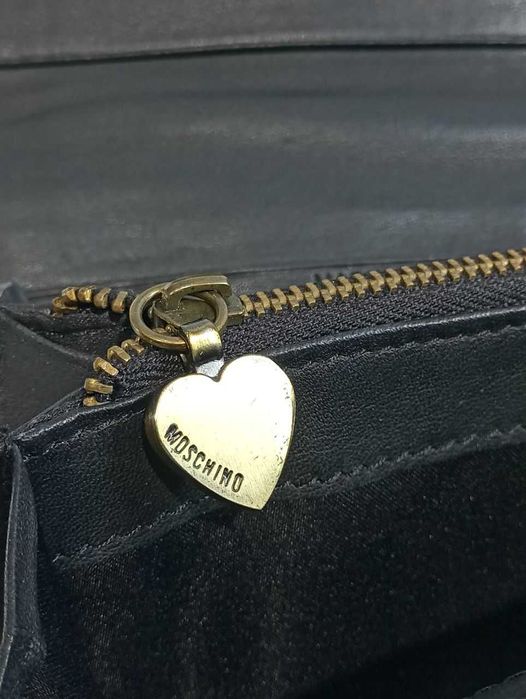 Кожаный женский кошелек Moschino Оригинал Винтаж