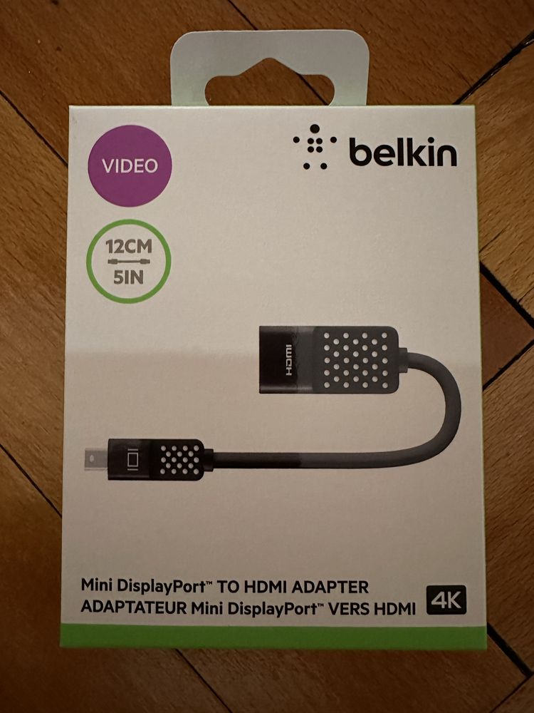 Mini DisplayPort HDMI przejsciówka 4K Belkin DP