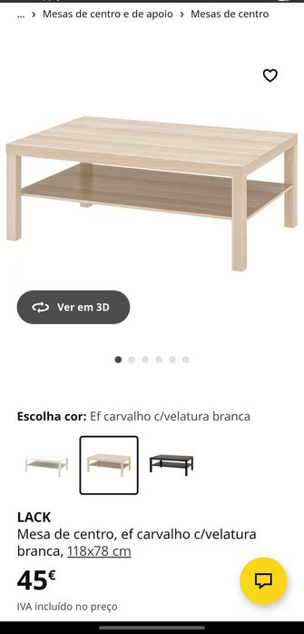Mesa de centro com novo