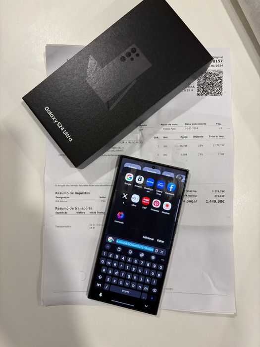 Samsung galaxy S24 ultra 512GB troca