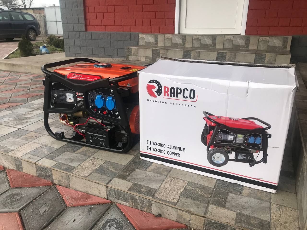 Бензиновий генератор зі стартером 3.8 кВт RAPCO WX-3800