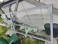 Okno aluminiowe 289x110 z demontażu.