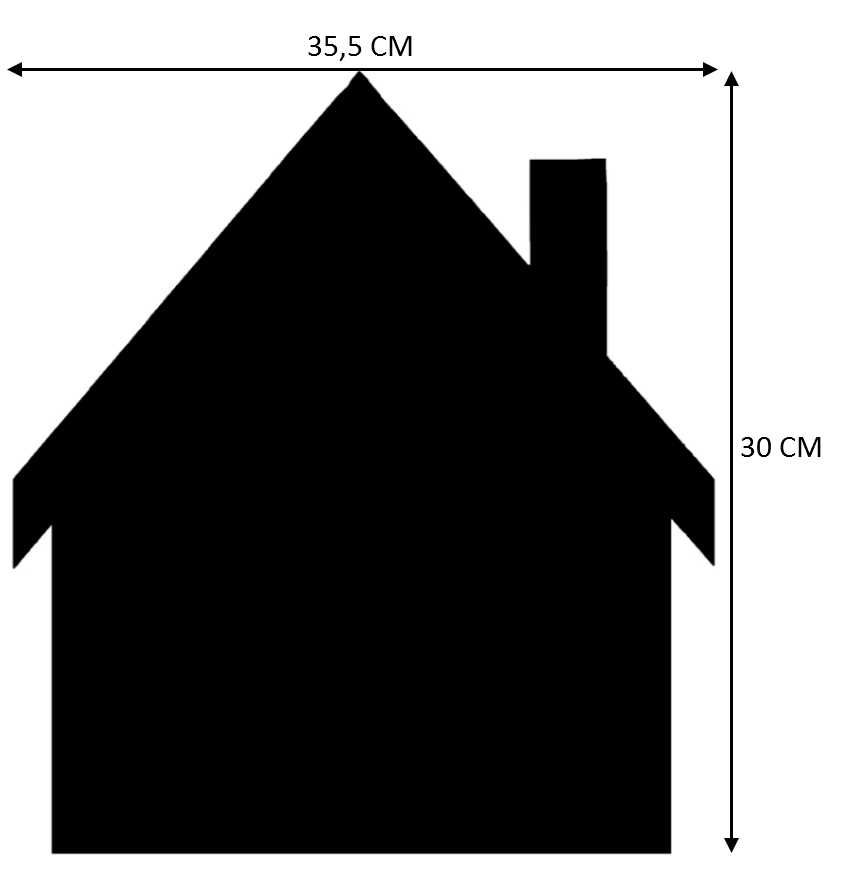 Tablica kredowa czarna naklejka dom mix wzorów
