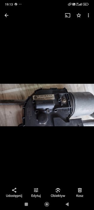 Mechanizm wycieraczek przód b6 passat przedni silniczek