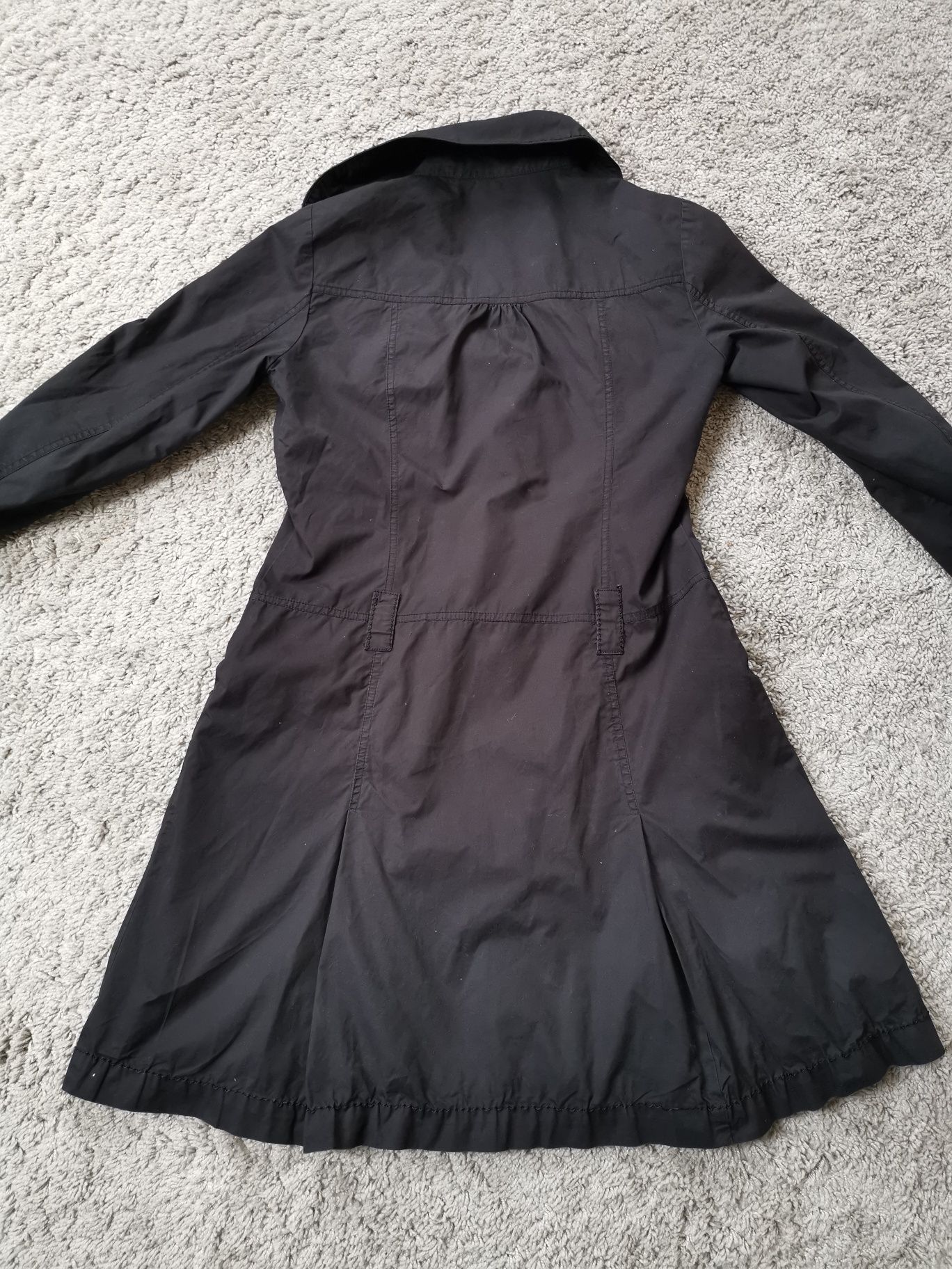 Płaszcz trencz czarny Promod rozmiar 40 L