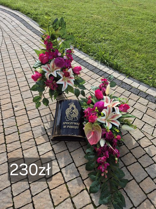 Komplet na grób księga kwiaty