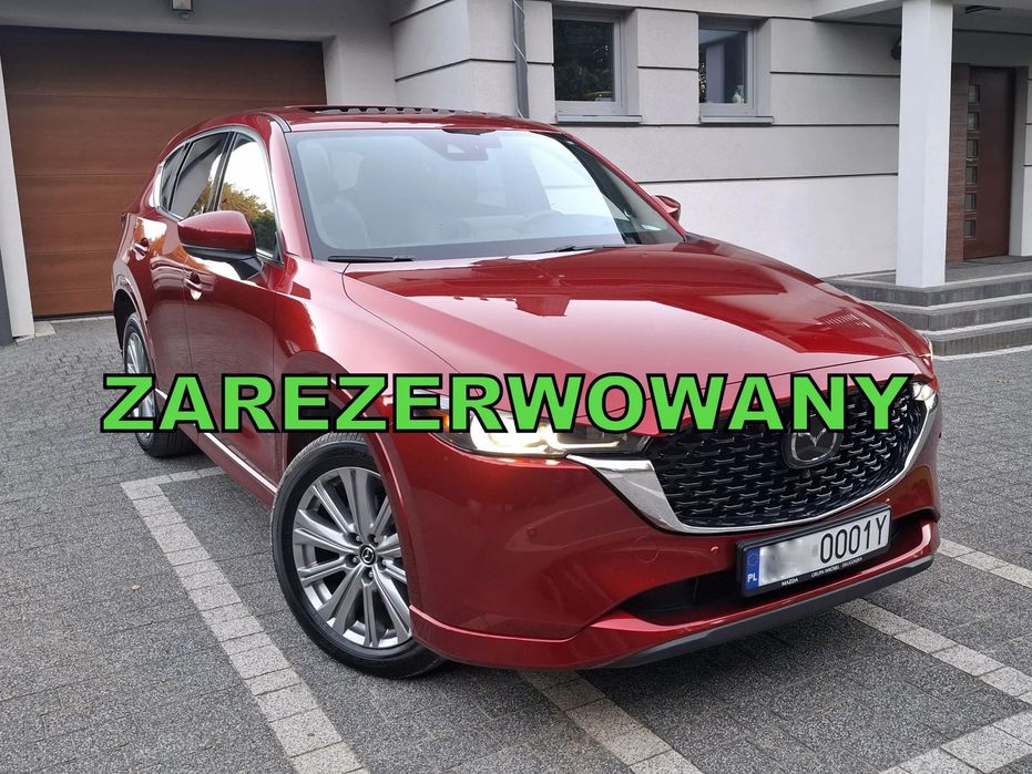 Mazda CX-5 2,5 Turbo, 250KM, Signature, FULL Wersja, Blis, kamery 360, BEZWYPADEK