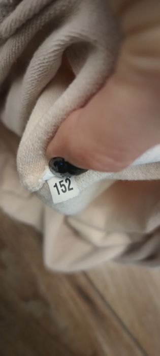Bluza z krótkim rękawem gruba bawełna 152