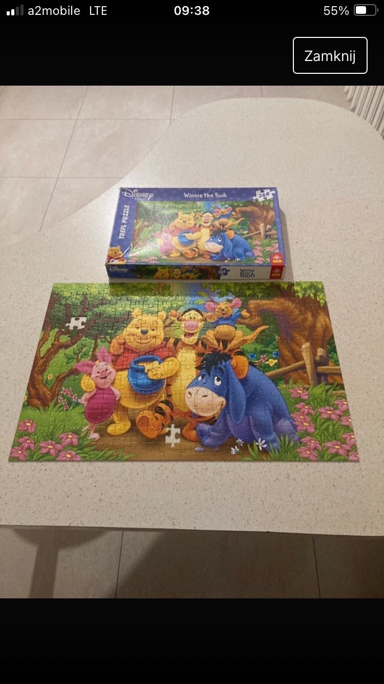 Puzzle Kubuś Puchatek  +6 lat 260 szt Disney