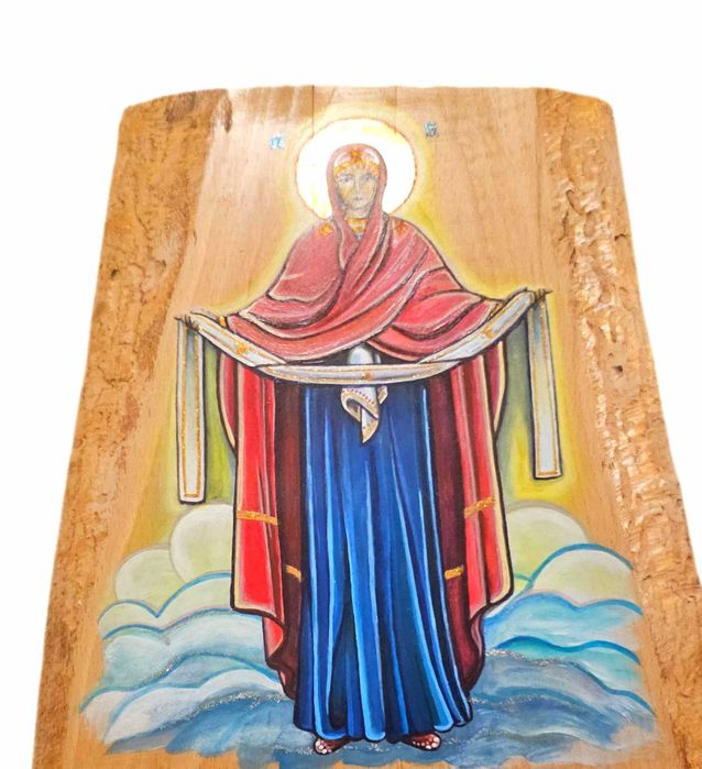 Obraz Matki Bożej na desce