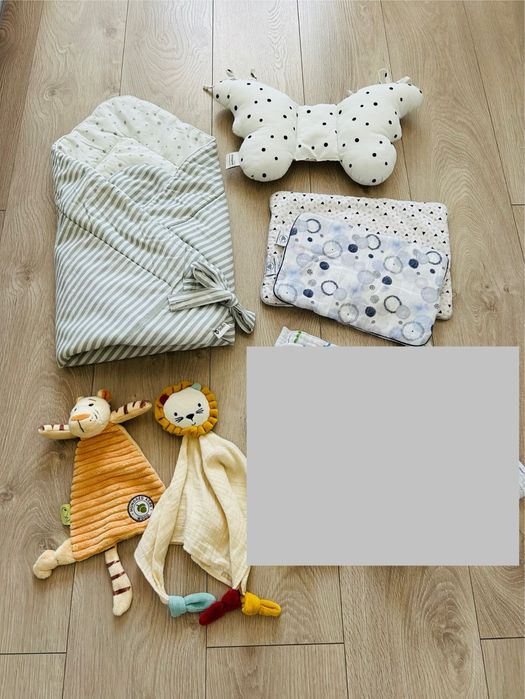 Rożek Wyprawka Niemowlak Noworodek Dziecko Baby shower Zestaw Paka