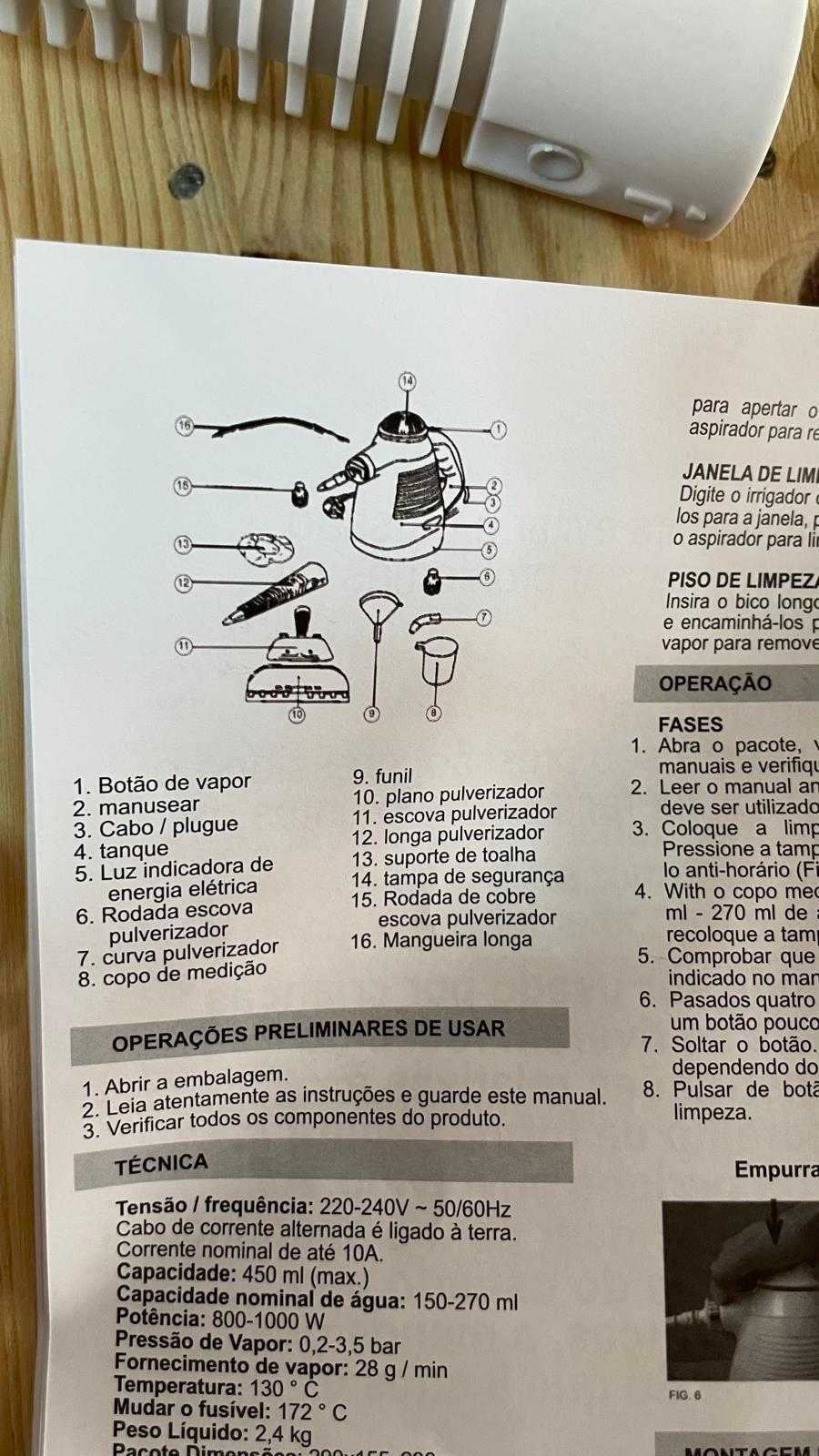 Máquina de Limpeza a vapor