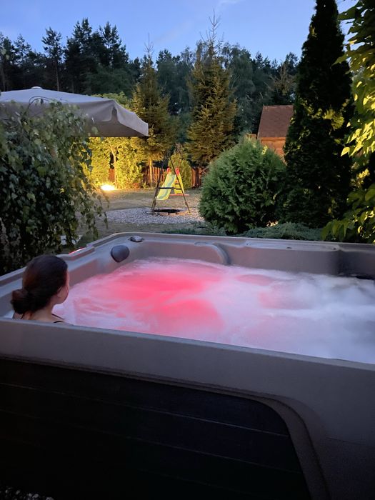 Jacuzzi, domek nad jeziorem, mazury, sauna. Siemiany, Jeziorak