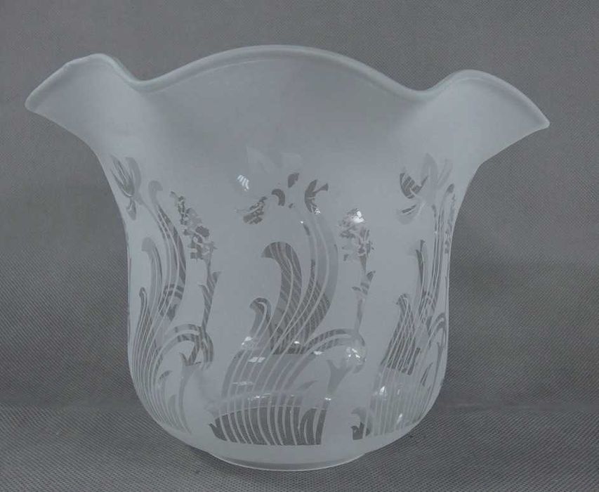 Biały TULIPAN klosz LAMPA NAFTOWA secesja 8,6 cm