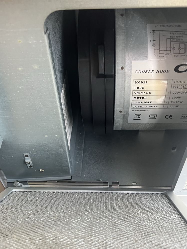 Zestaw kuchenny okap oraz płyta elektryczna
